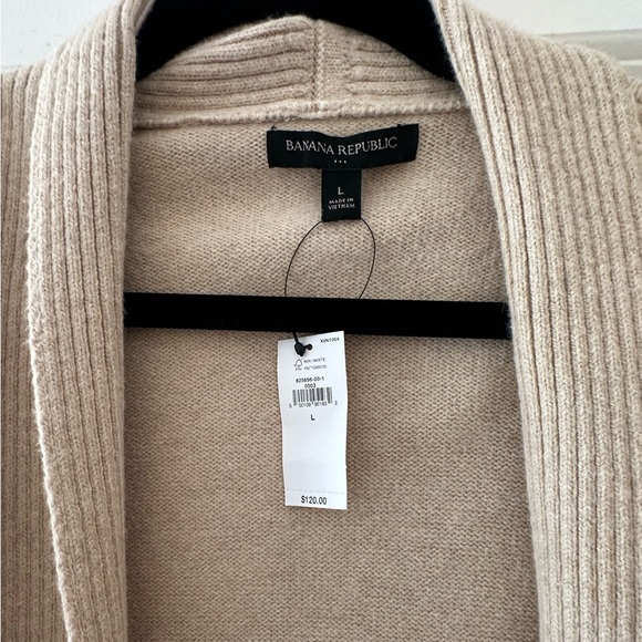 NWT Banana Republic Open Cardigan, size large - Picture 2 of 2